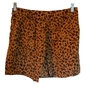 A new day Women's Pull On High Waist Cheetah Shorts Medium